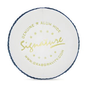 Alternative view of GRAVITY SIGNATURE WHITE LEATHER CRICKET BALL