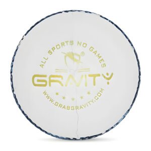 GRAVITY SIGNATURE WHITE LEATHER CRICKET BALL